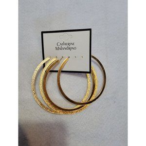 Catherine Malandrino Gold Hoop Earrings